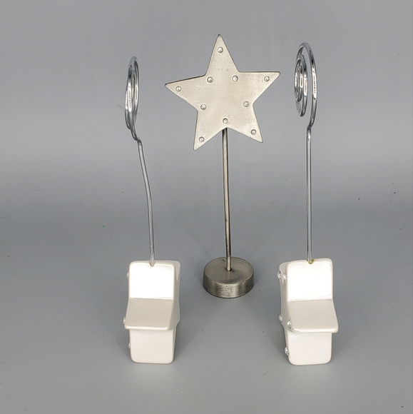 Stars Picture Holder, Table Number Holder Lot of 3 - Picture 4 of 6